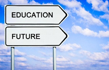 Road sign to education and future